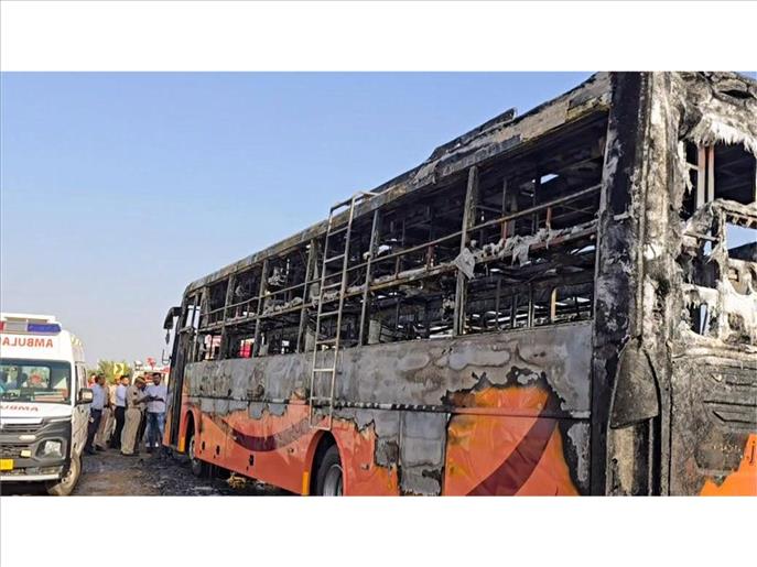 20 killed as bus catches fire in Jaisalmer, 16 injured admitted to hospital